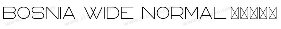 Bosnia Wide Normal字体转换